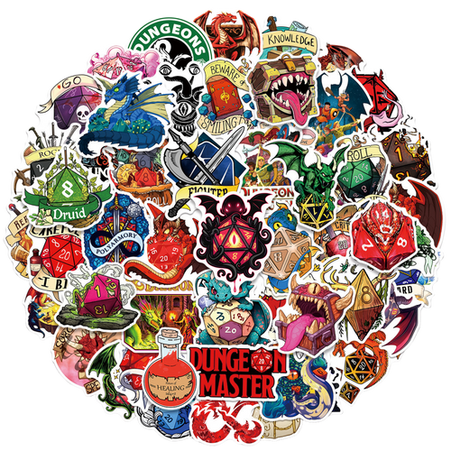 D&D Sticker Set (50pcs)