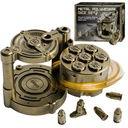Metal Bullet Dice Set