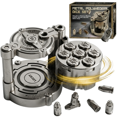 Metal Bullet Dice Set